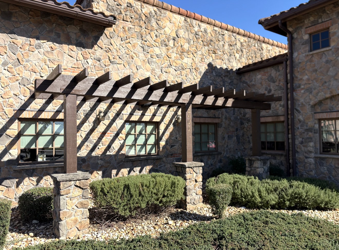 Restored Pergola & Stonework
